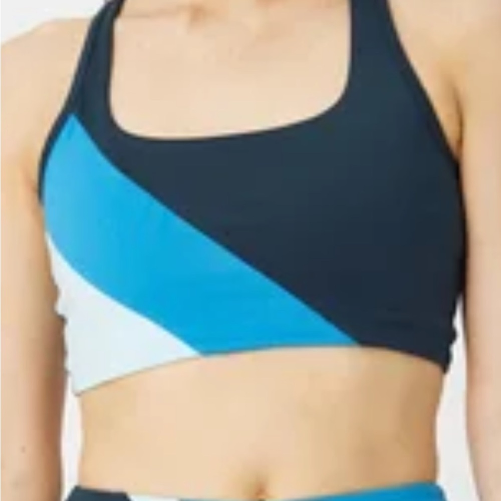 EleVen by Venus Williams Courtside Sports Bra Midnight Sky Sz Med NWT